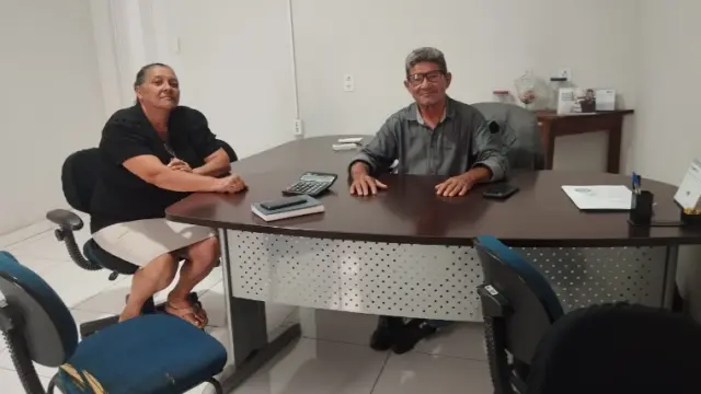 Presidente da câmara de Santa Maria recebe visita da vice prefeita